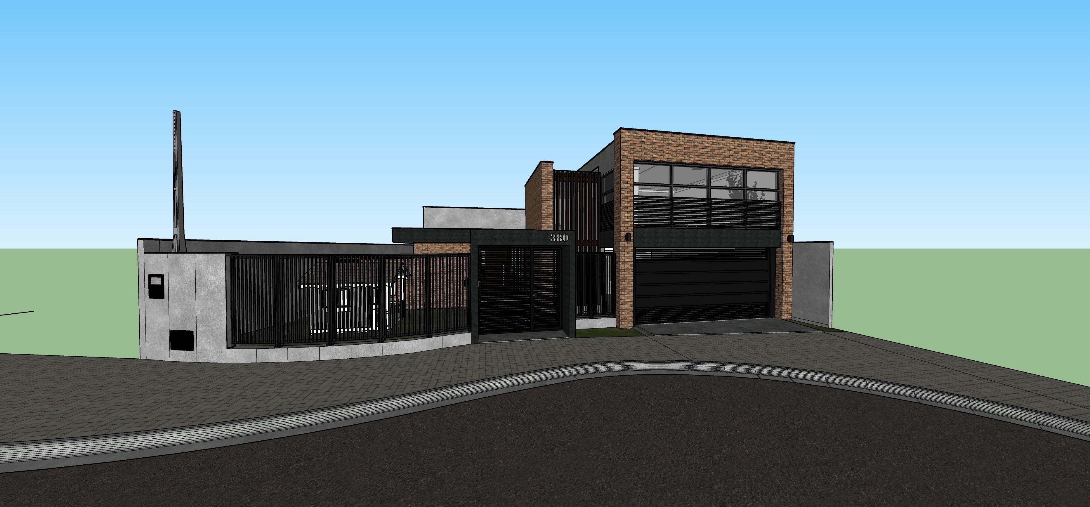 L01QR - Industrial House - Skp 13 e Lumion 10 3D model_1