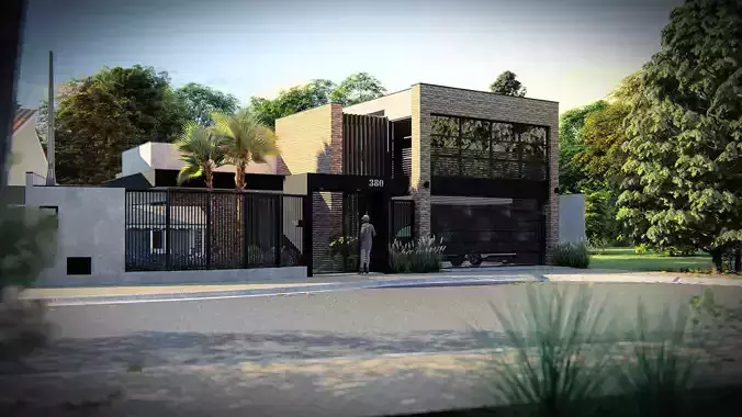 L01QR - Industrial House - Skp 13 e Lumion 10