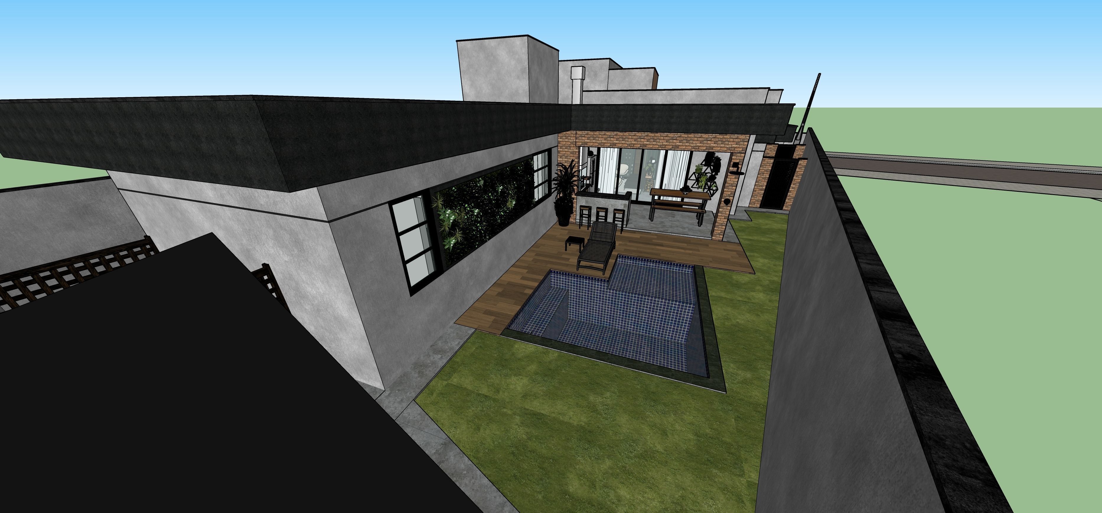 L01QR - Industrial House - Skp 13 e Lumion 10 3D model_6