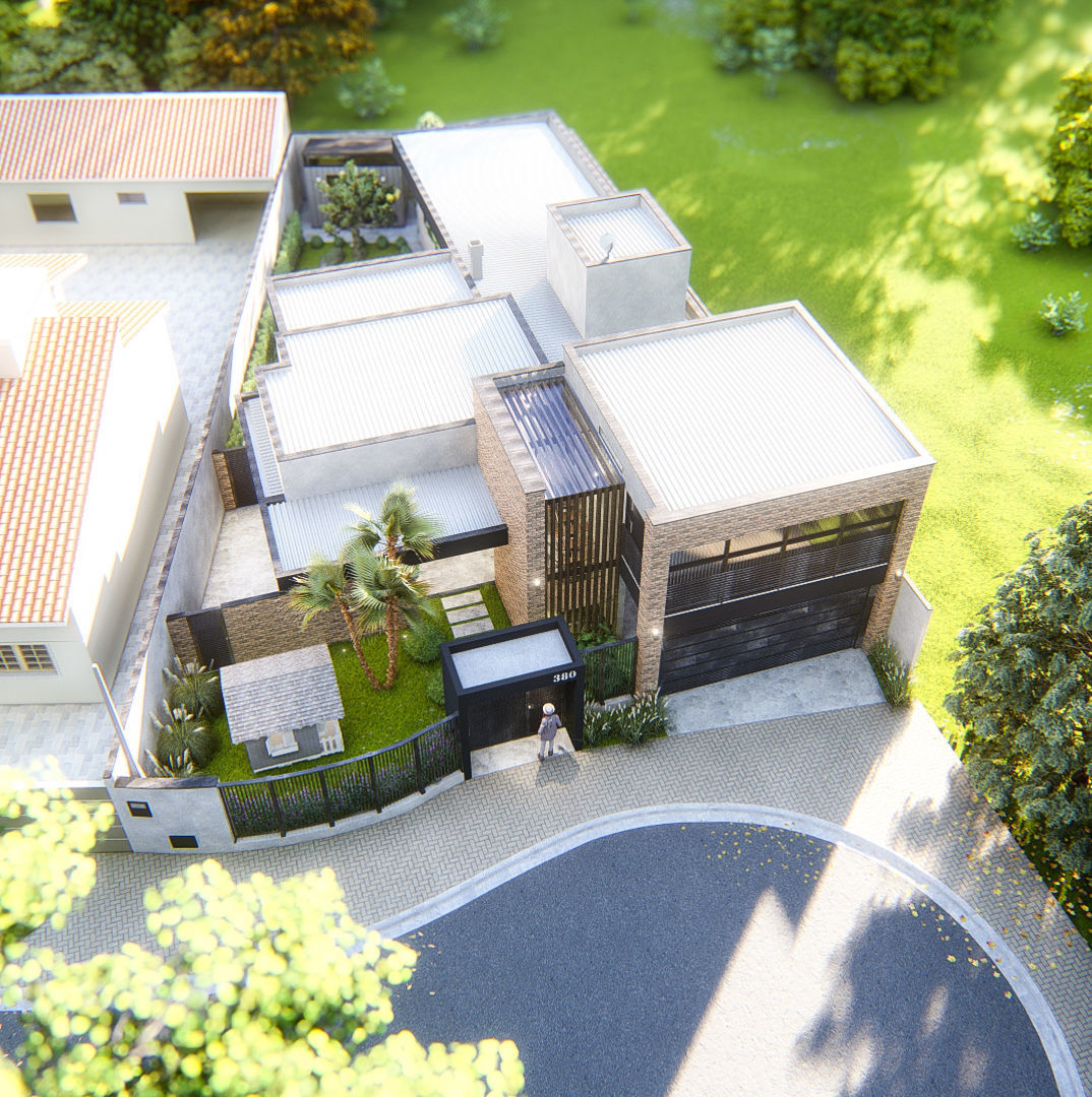 L01QR - Industrial House - Skp 13 e Lumion 10 3D model_2