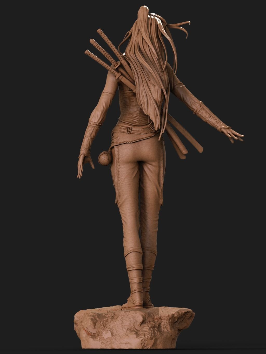 Asian Warrior - Luis Royo 3D Print 3D print model_7