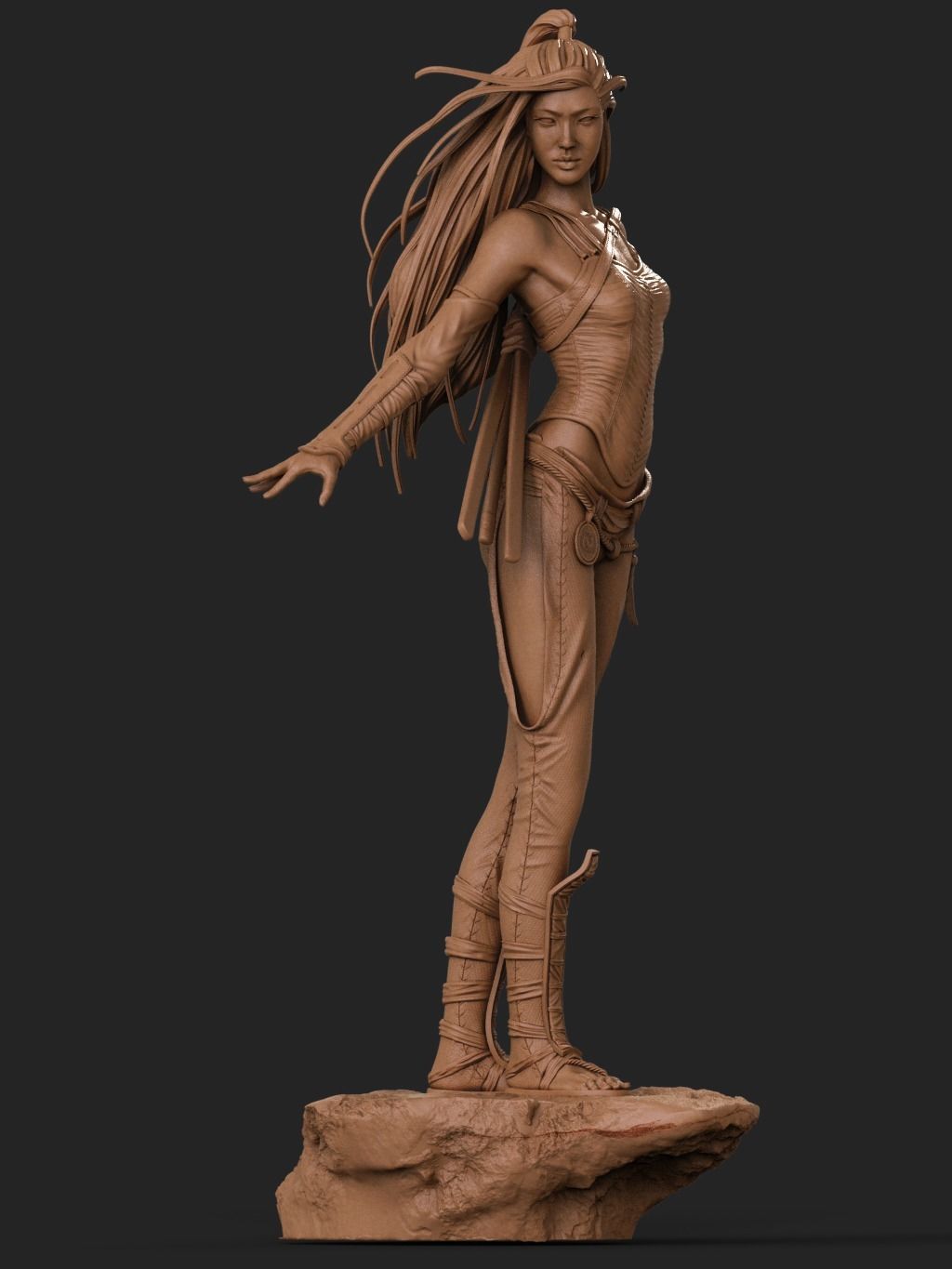 Asian Warrior - Luis Royo 3D Print 3D print model_13