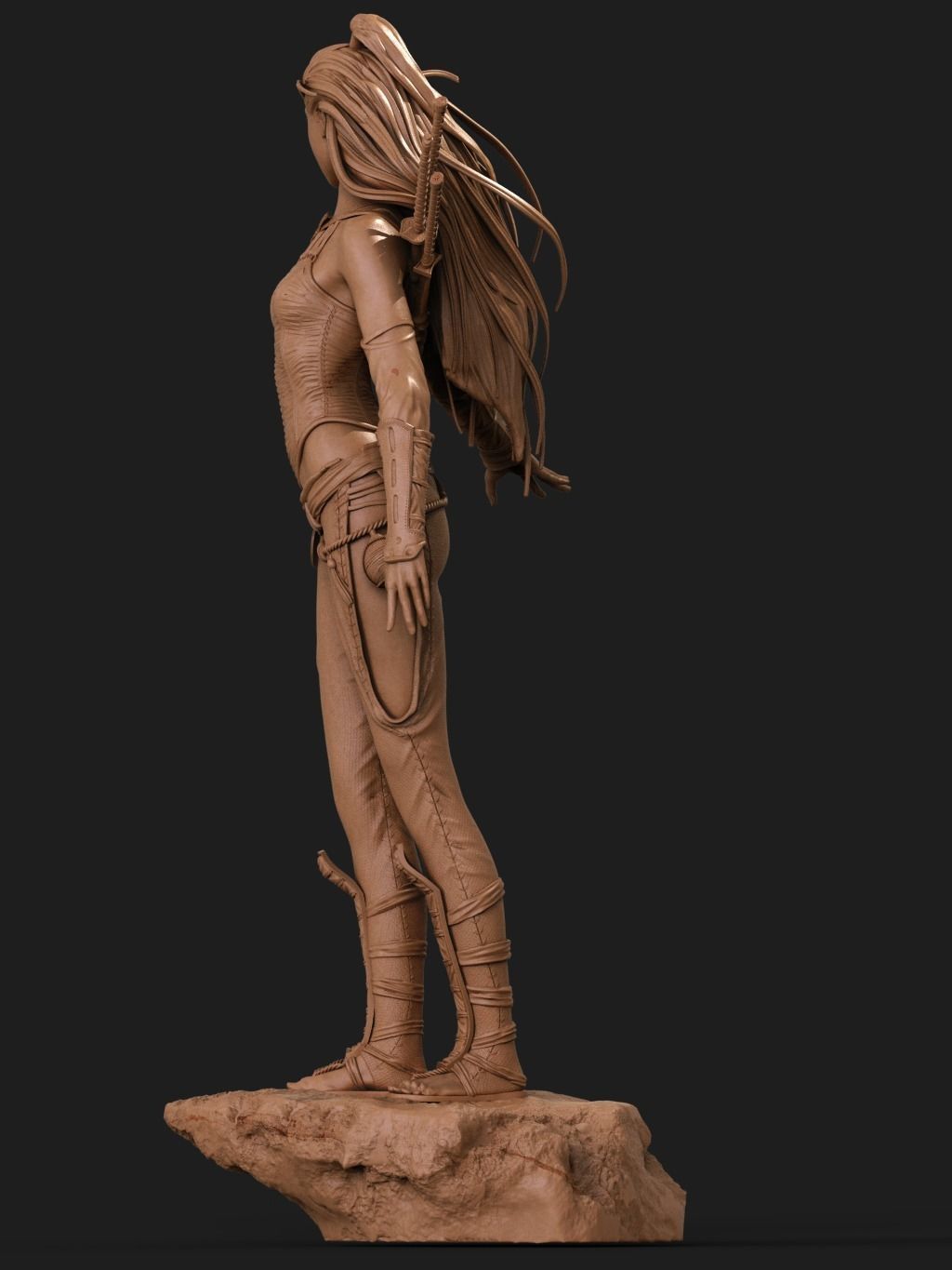 Asian Warrior - Luis Royo 3D Print 3D print model_8