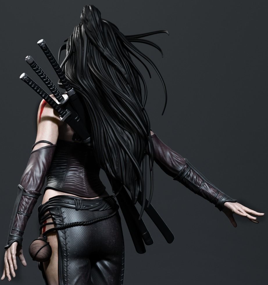 Asian Warrior - Luis Royo 3D Print 3D print model_3