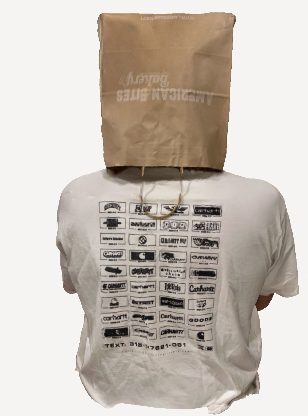 Guy with bag on his head 3D print model_4