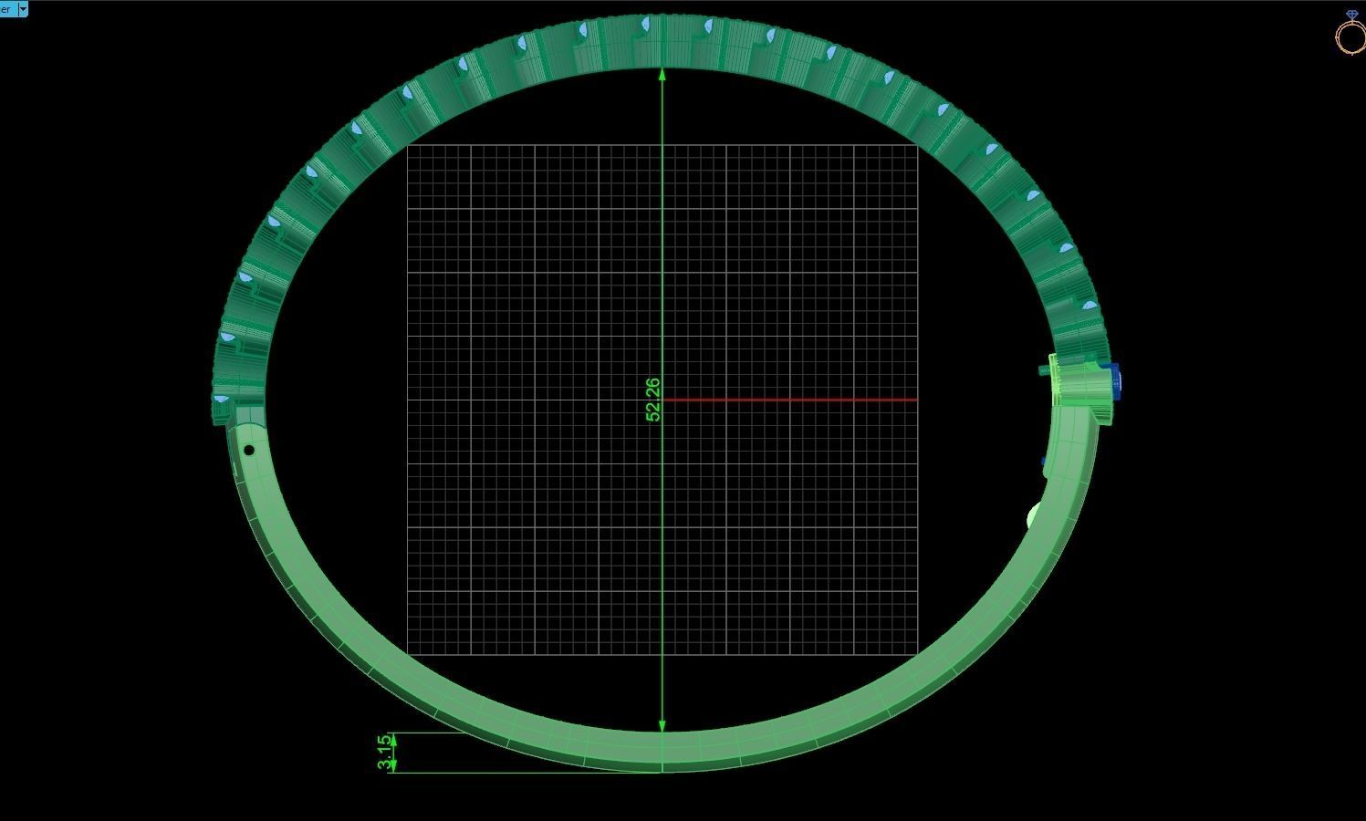 Stackable Bangle Diamond Bracelet 2669 3D print model_9