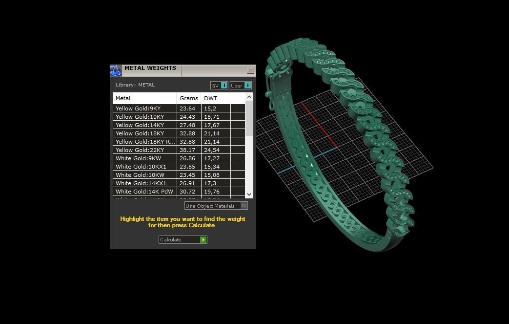 Stackable Bangle Diamond Bracelet 2669 3D print model_12