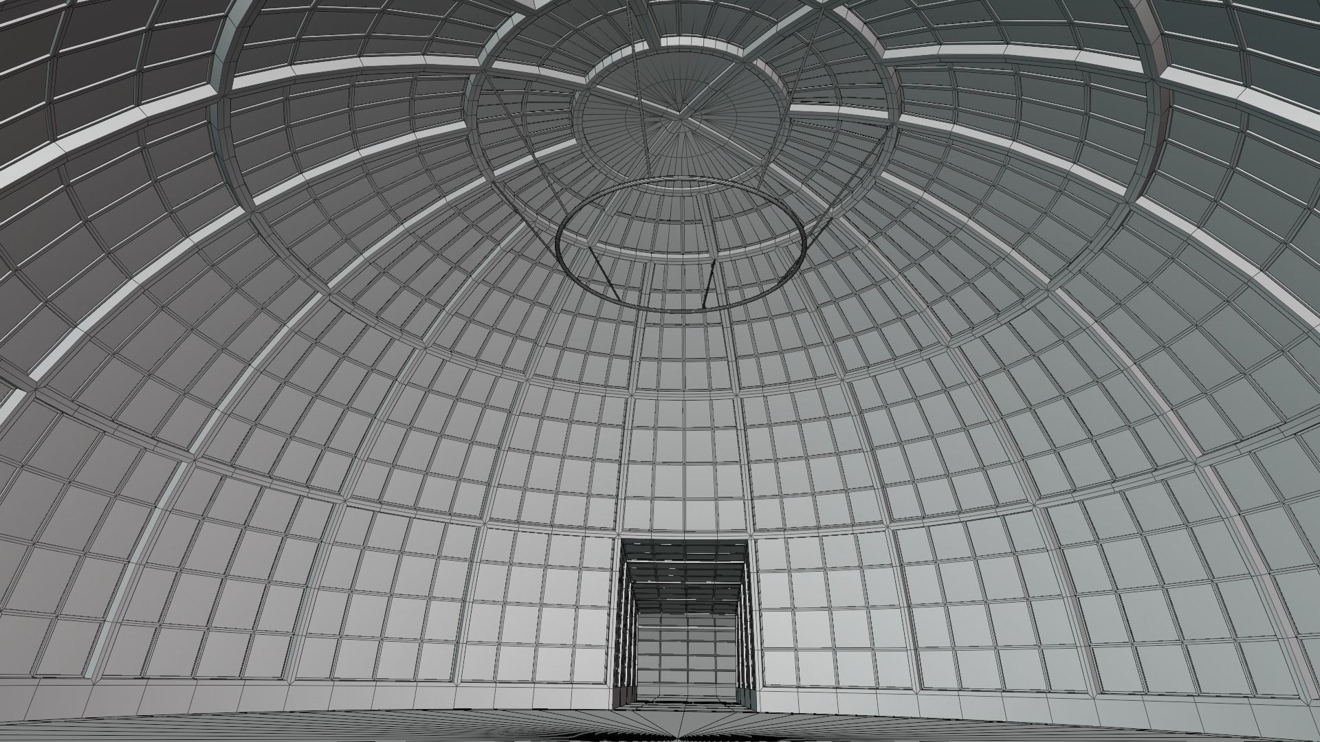 Dome building II 3D model_1