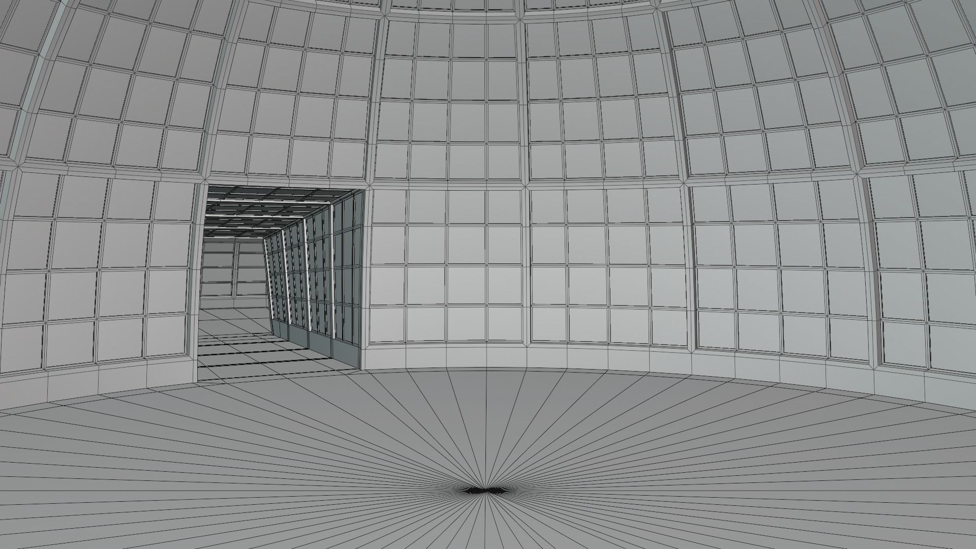 Dome building II 3D model_3