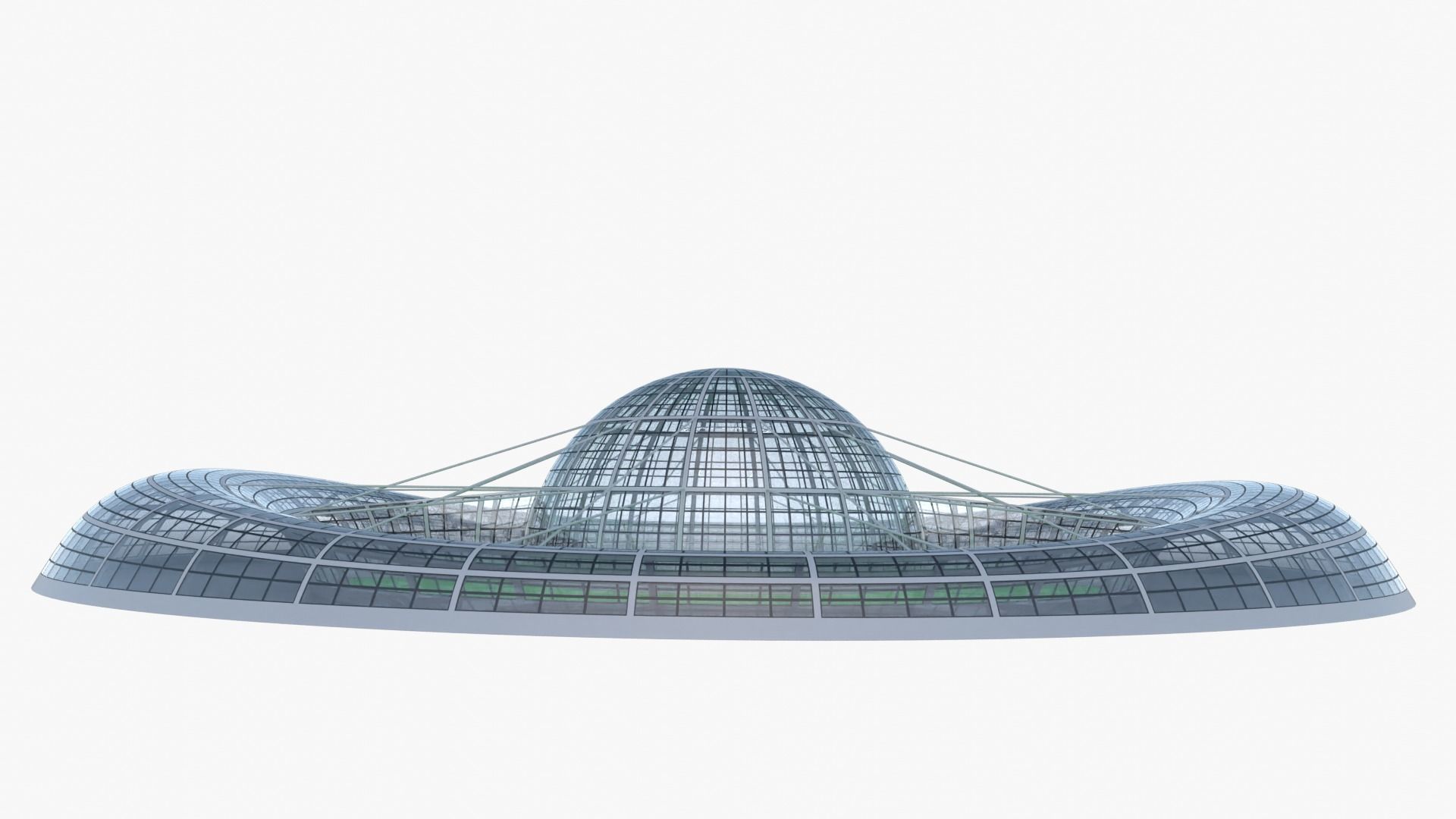 Dome building II 3D model_6