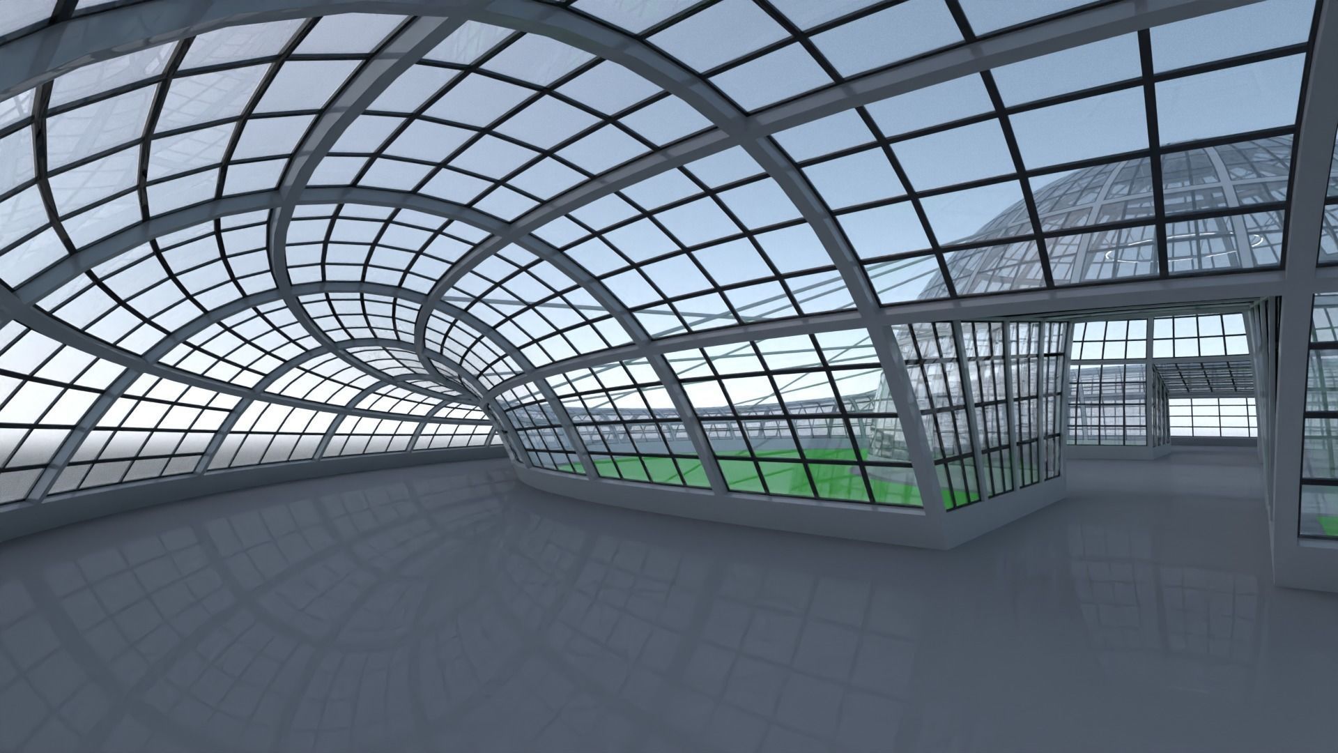 Dome building II 3D model_7
