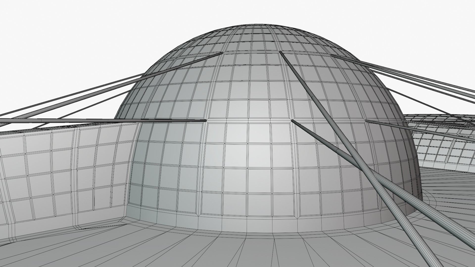 Dome building II 3D model_14