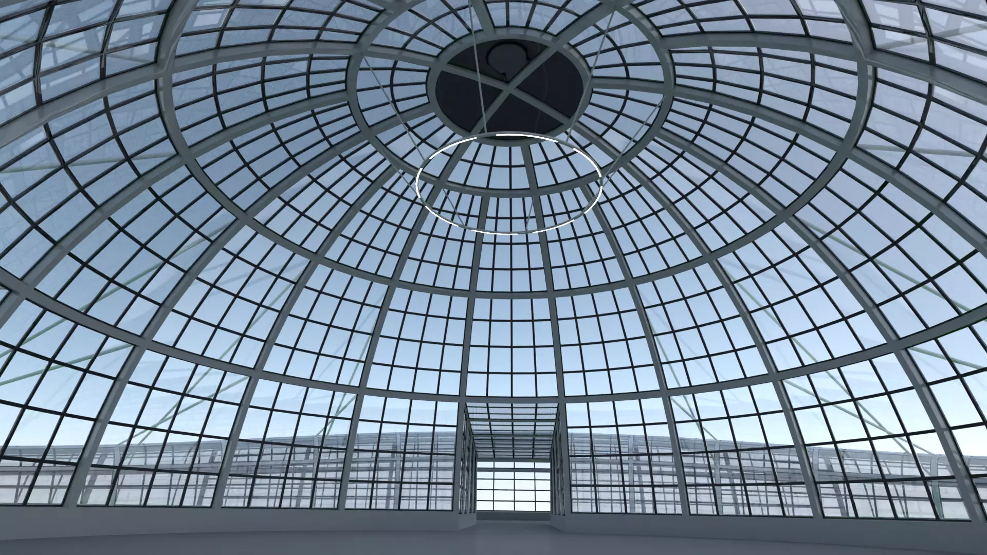 Dome building II 3D model_0