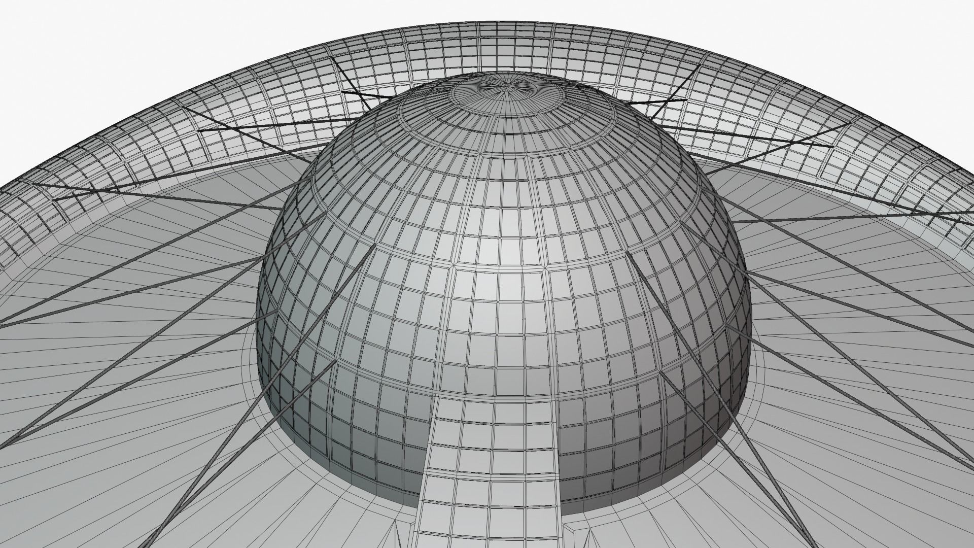 Dome building II 3D model_12