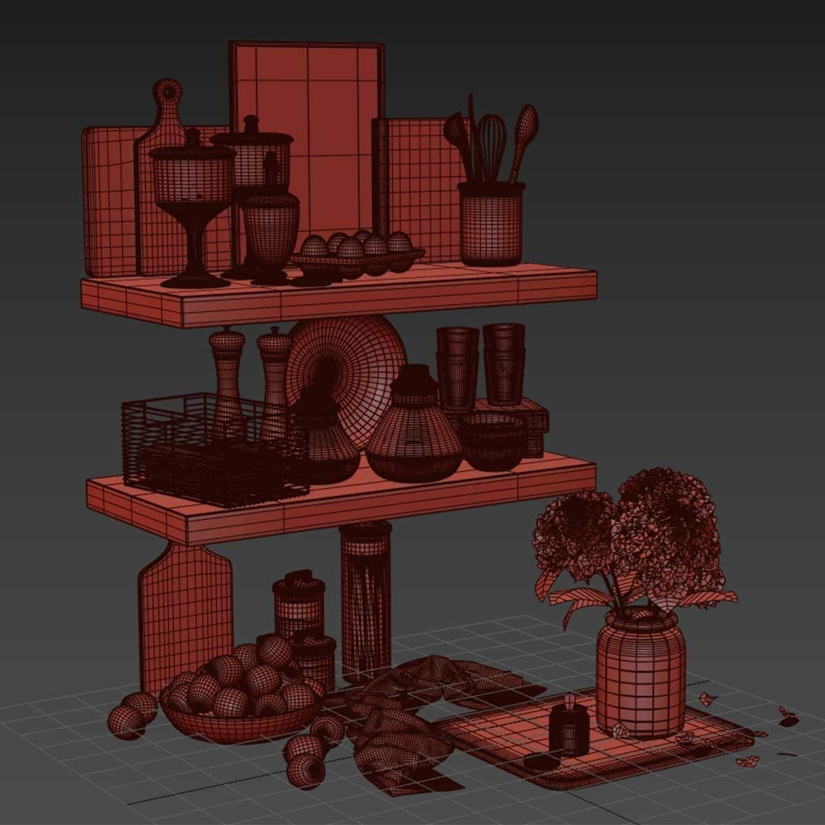 kitchen accessories VOL 101 3D model_4