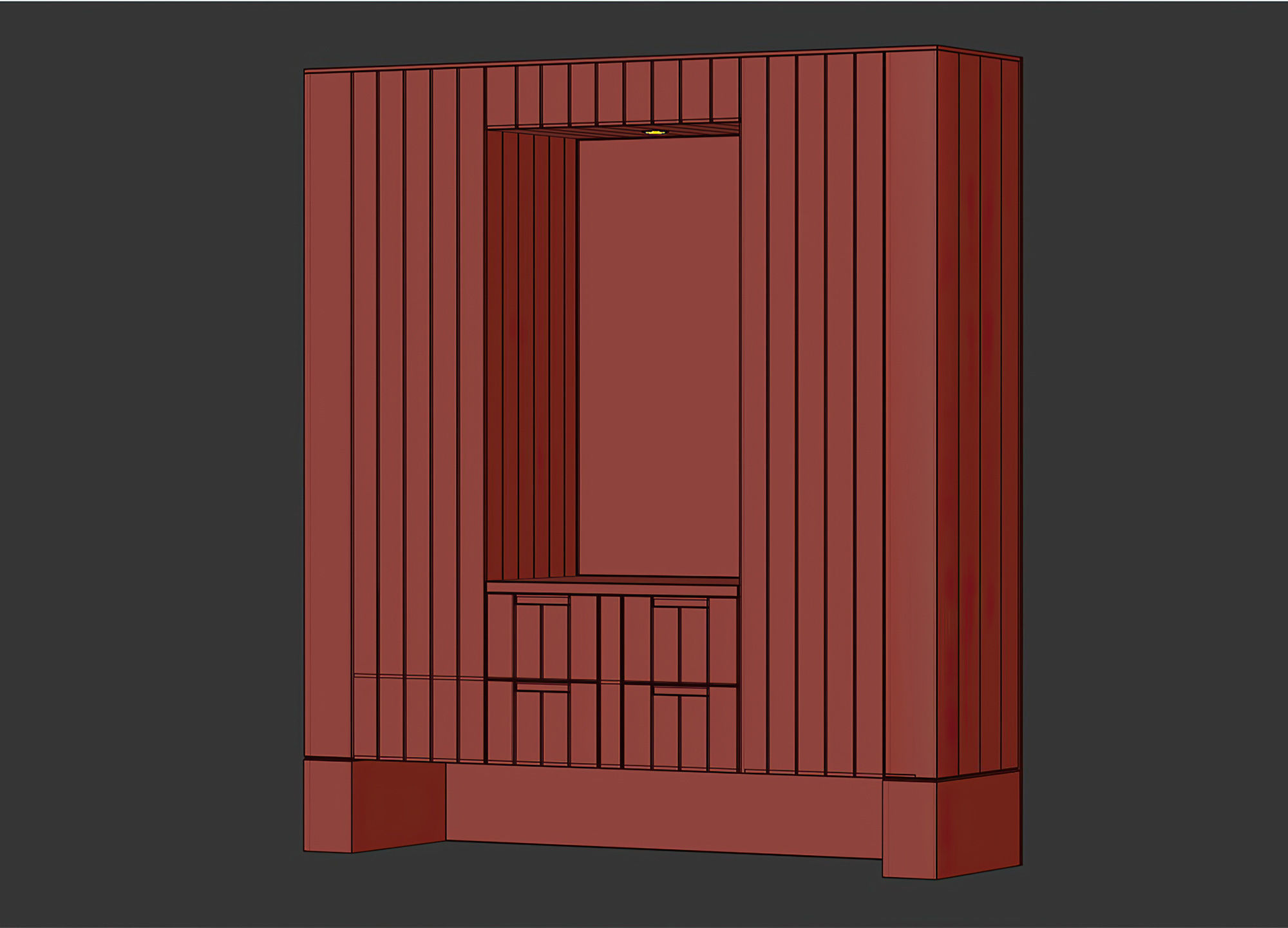 Elio Modern Small Hallway VR3  3D model_7