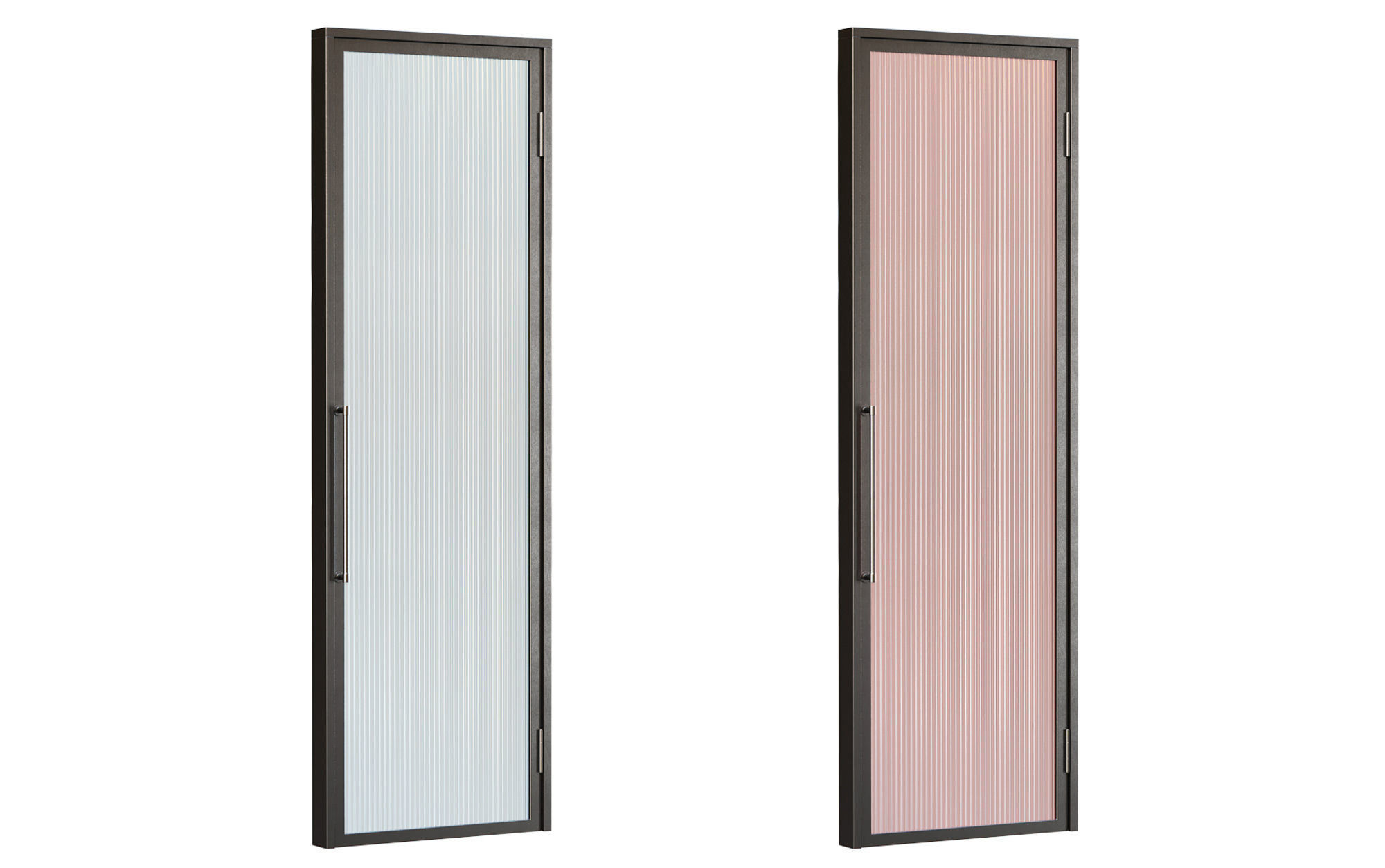 Modern Bathroom Glass Door VR1 3D model CGTrader