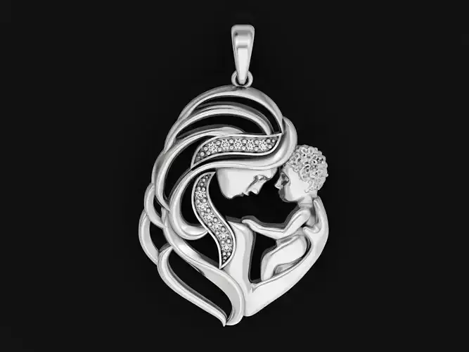 mother and child pendant 2678