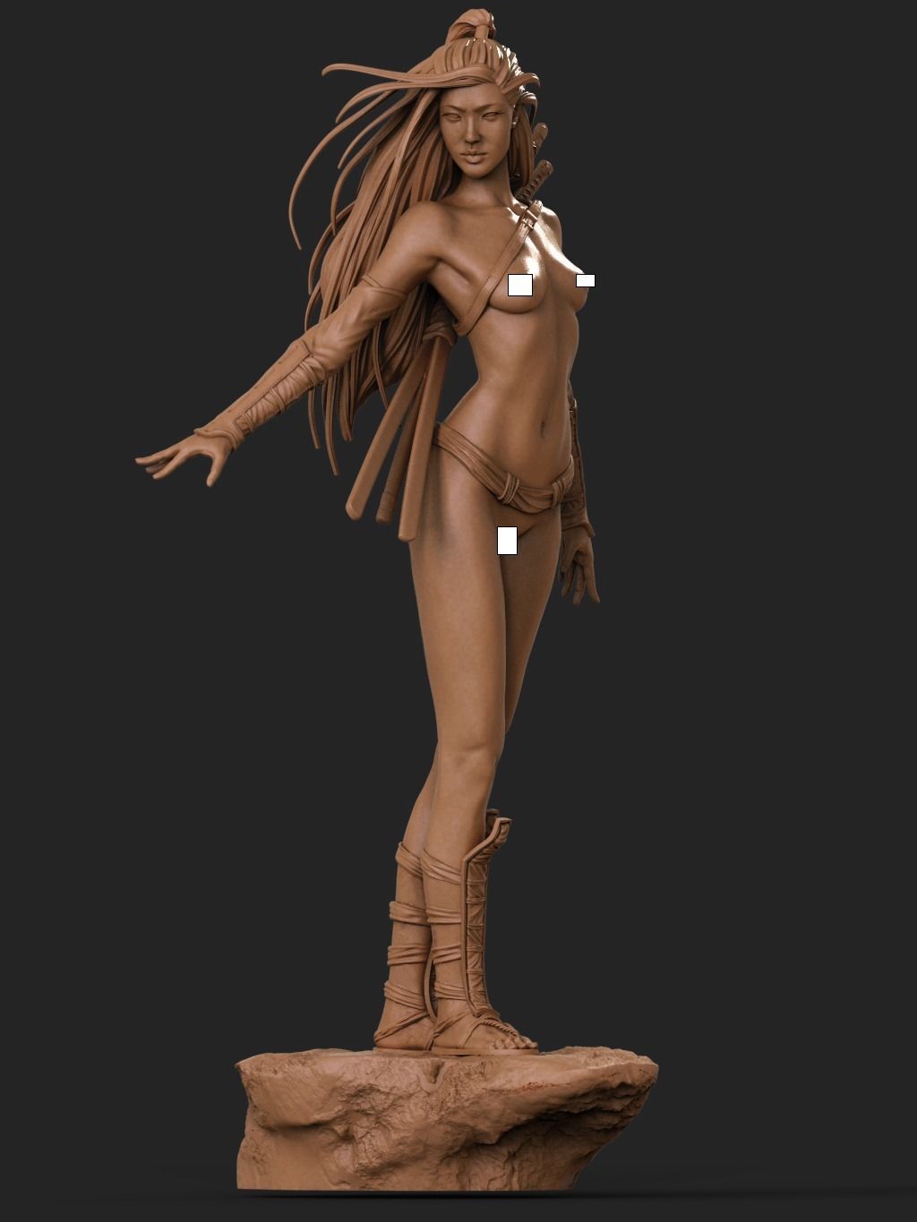Asian Warrior NSFW - 3D Print 3D print model_2