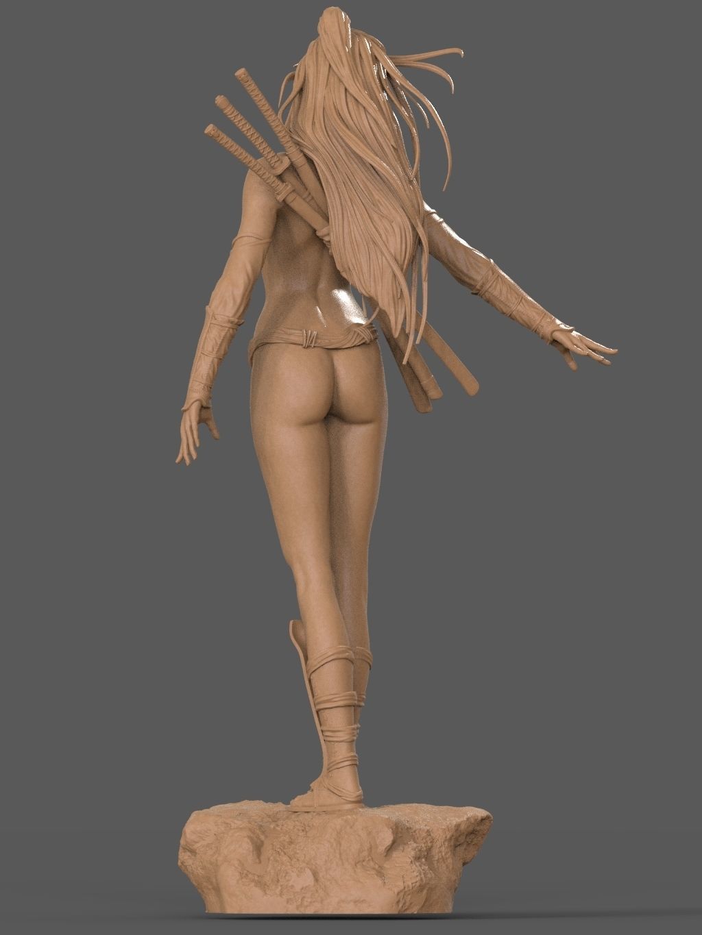 Asian Warrior NSFW - 3D Print 3D print model_10