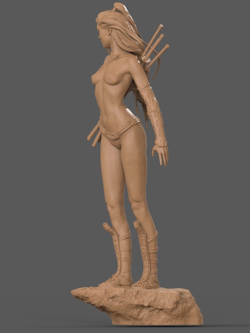 Asian Warrior NSFW - 3D Print 3D print model_7