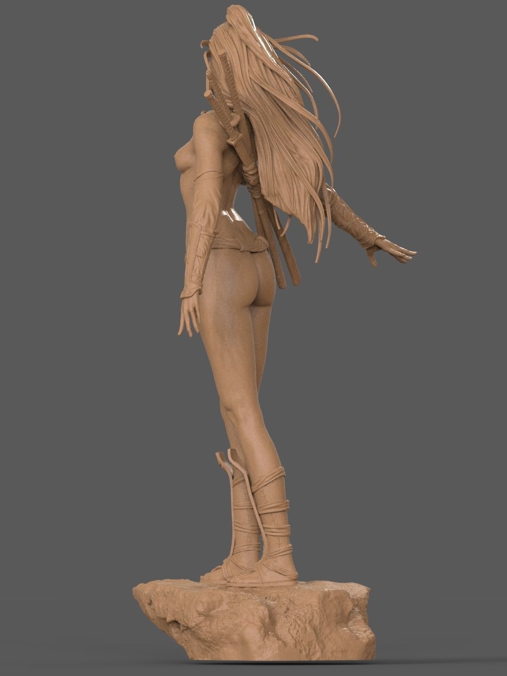 Asian Warrior NSFW - 3D Print 3D print model_9
