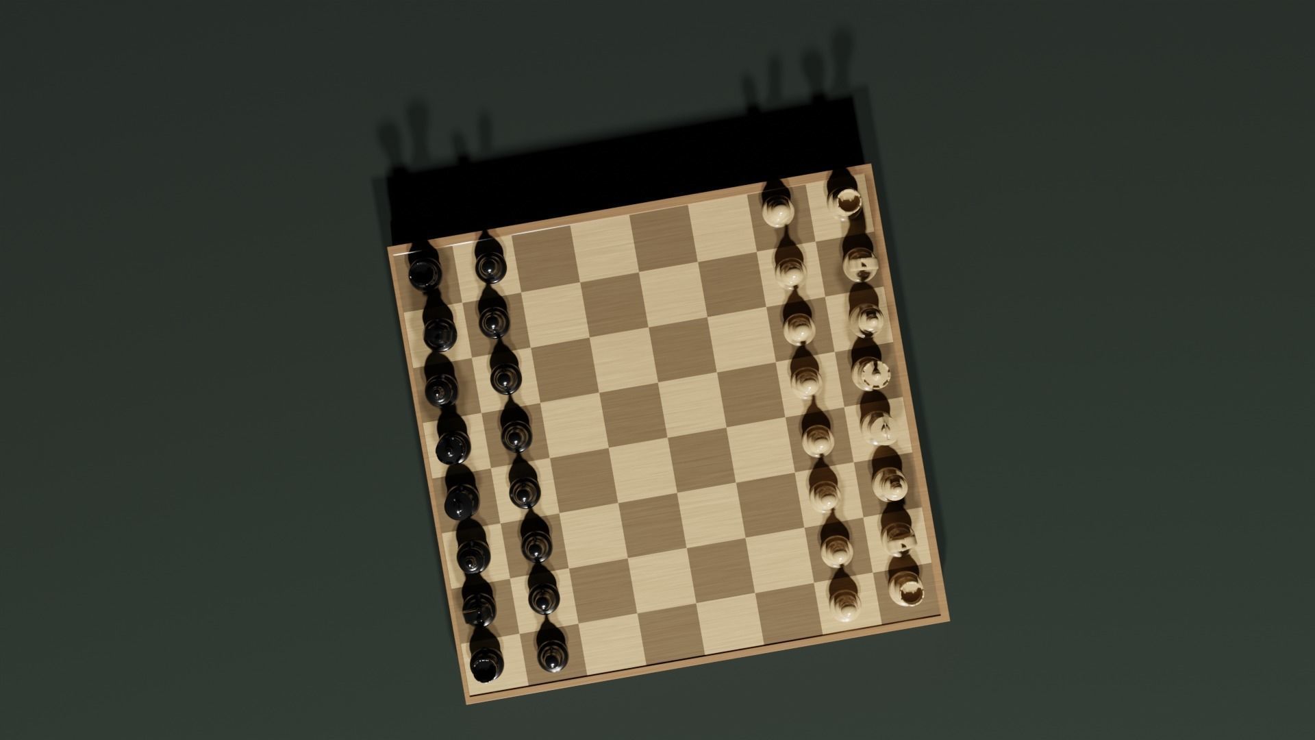 Classic Chess Low-poly 3D model_1