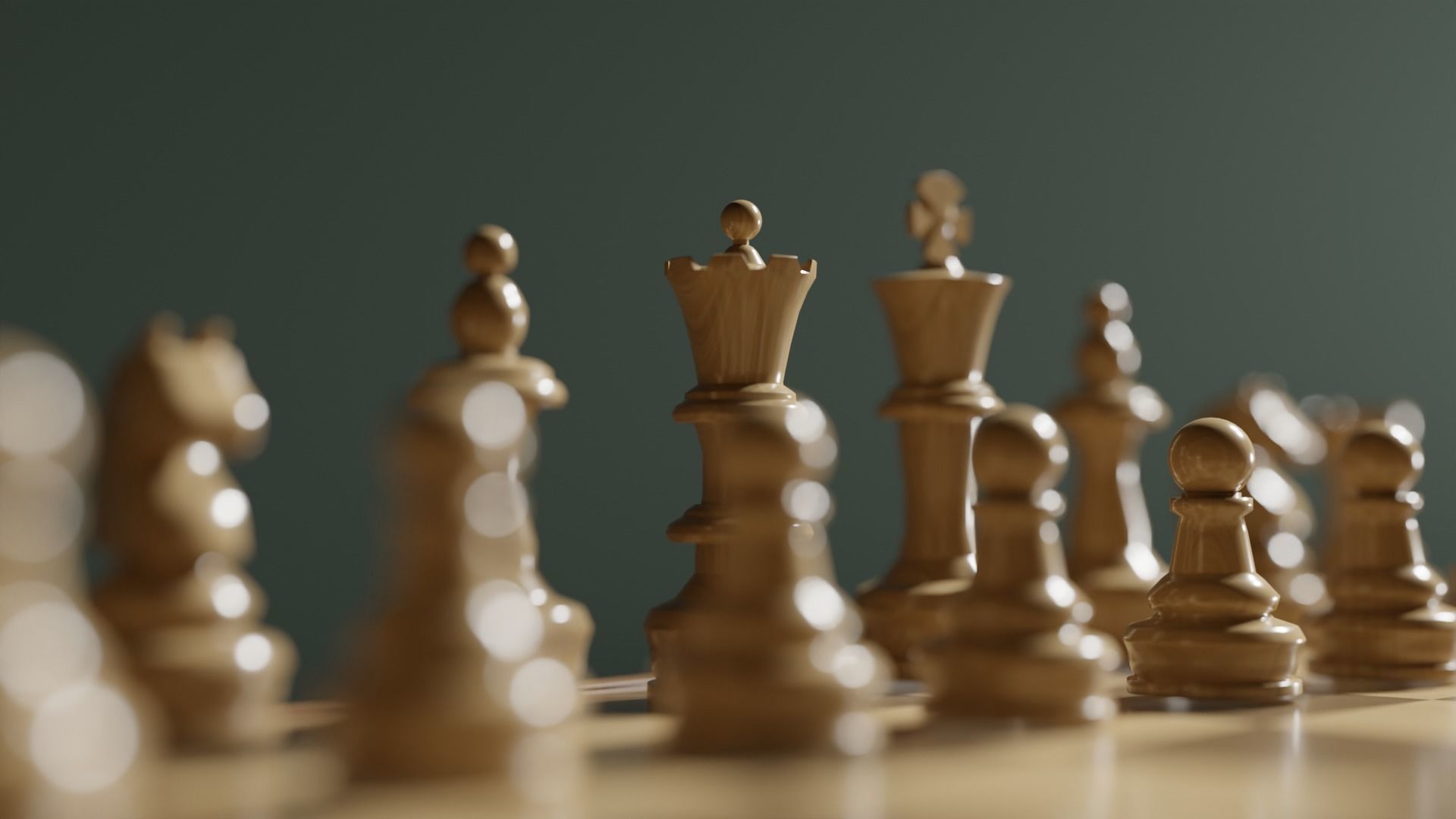 Classic Chess Low-poly 3D model_2