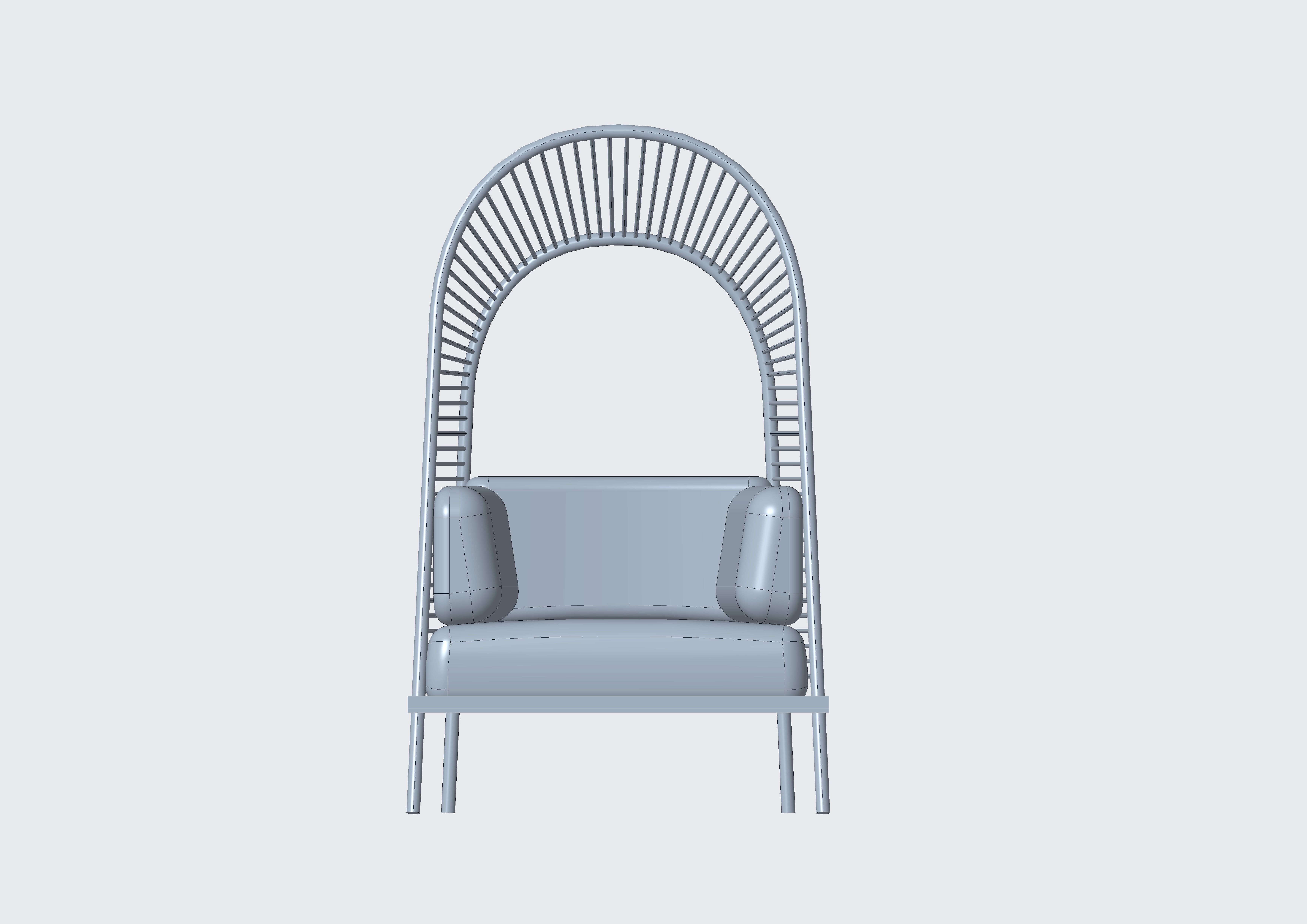 Felix chair by Christian Vivanco 3D model_2