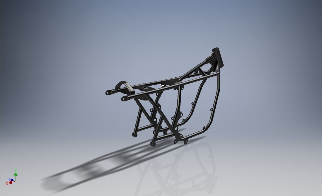 CB-750 Frame 3D model | CGTrader