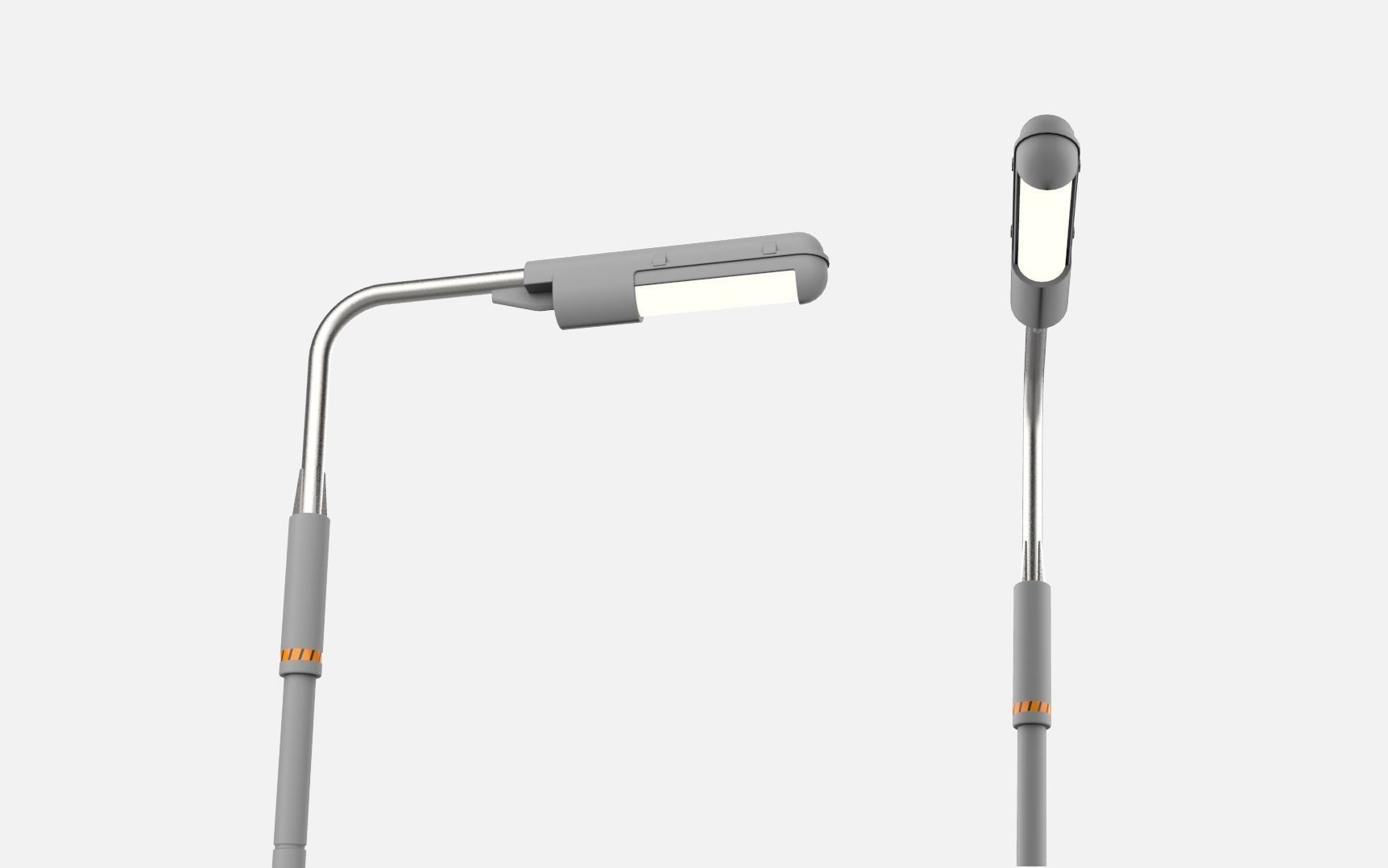 Sci fi street lighting 10 3D model_5