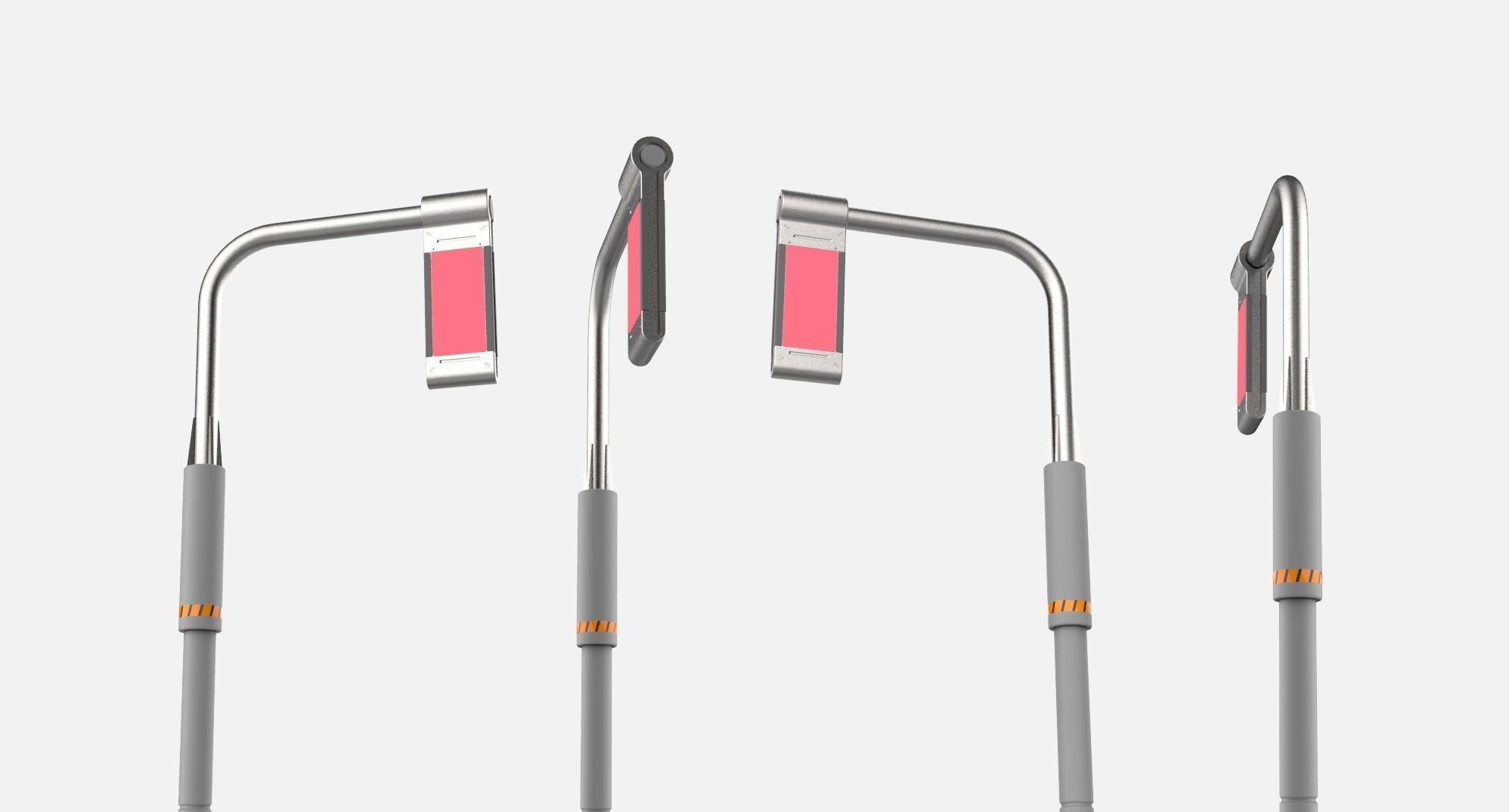 Sci fi street lighting 10 3D model_7