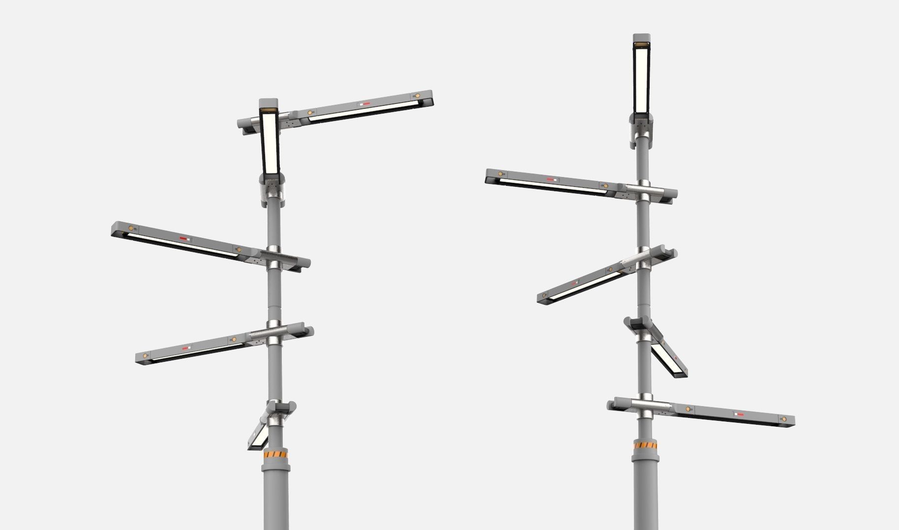 Sci fi street lighting 10 3D model_13