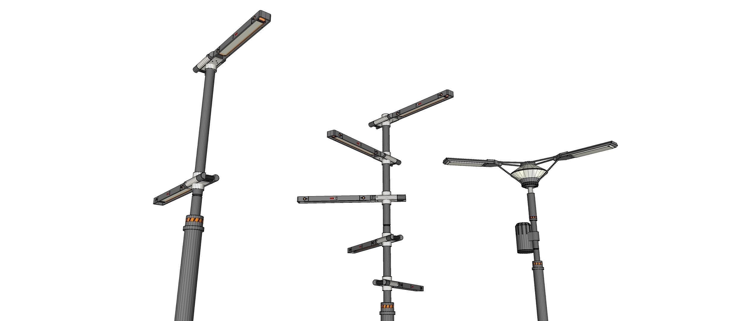 Sci fi street lighting 10 3D model_21