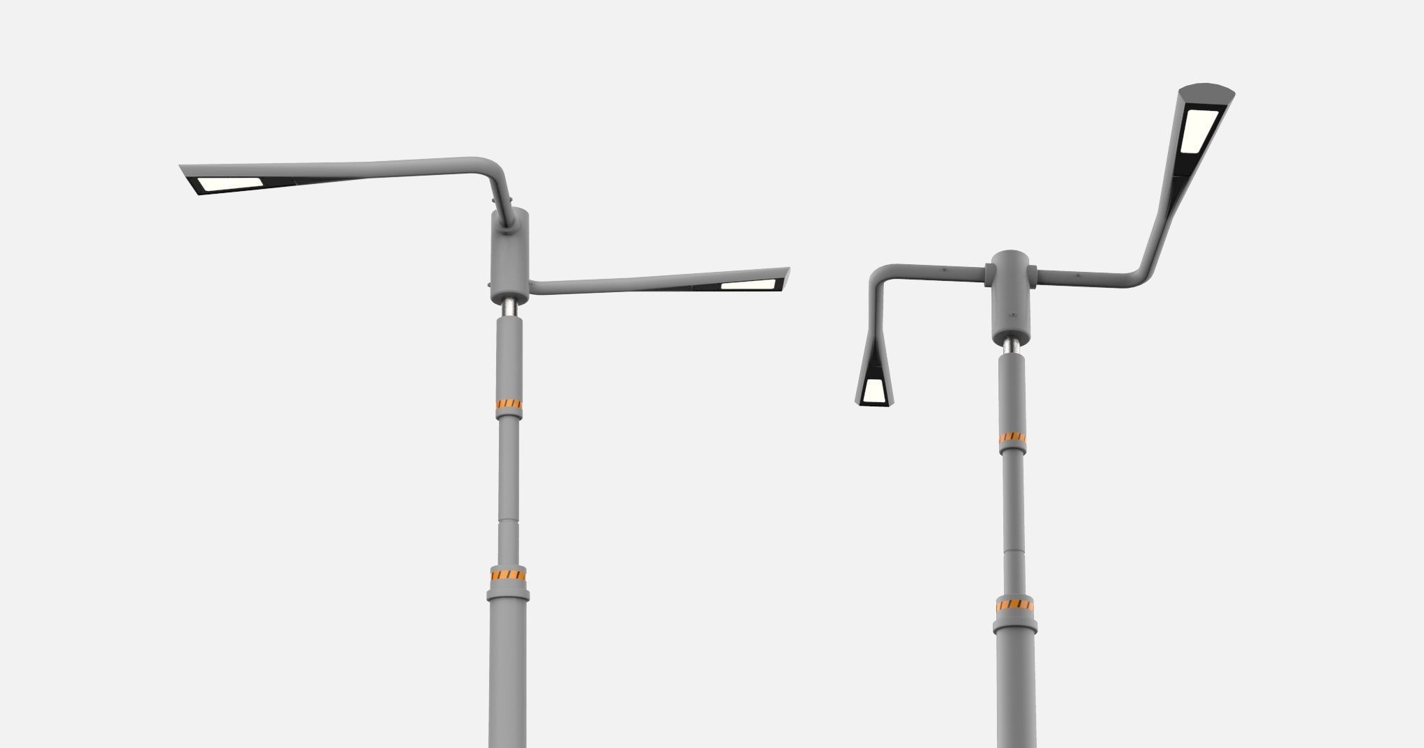 Sci fi street lighting 10 3D model_10