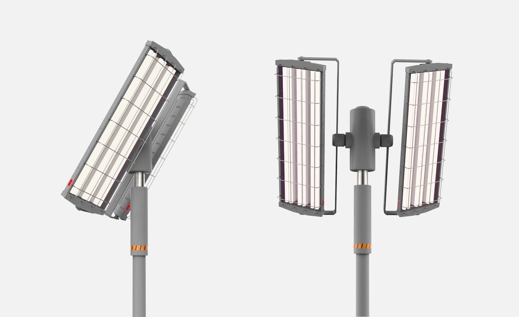 Sci fi street lighting 10 3D model_2