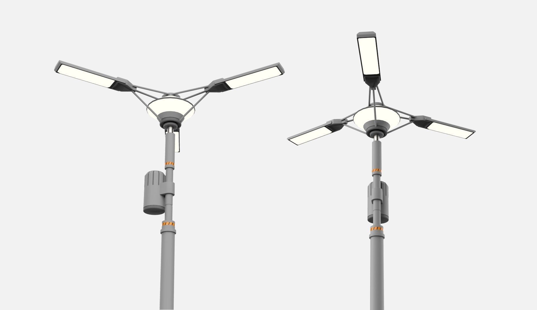 Sci fi street lighting 10 3D model_15