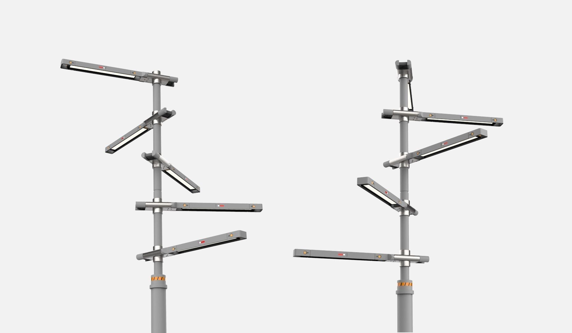 Sci fi street lighting 10 3D model_14