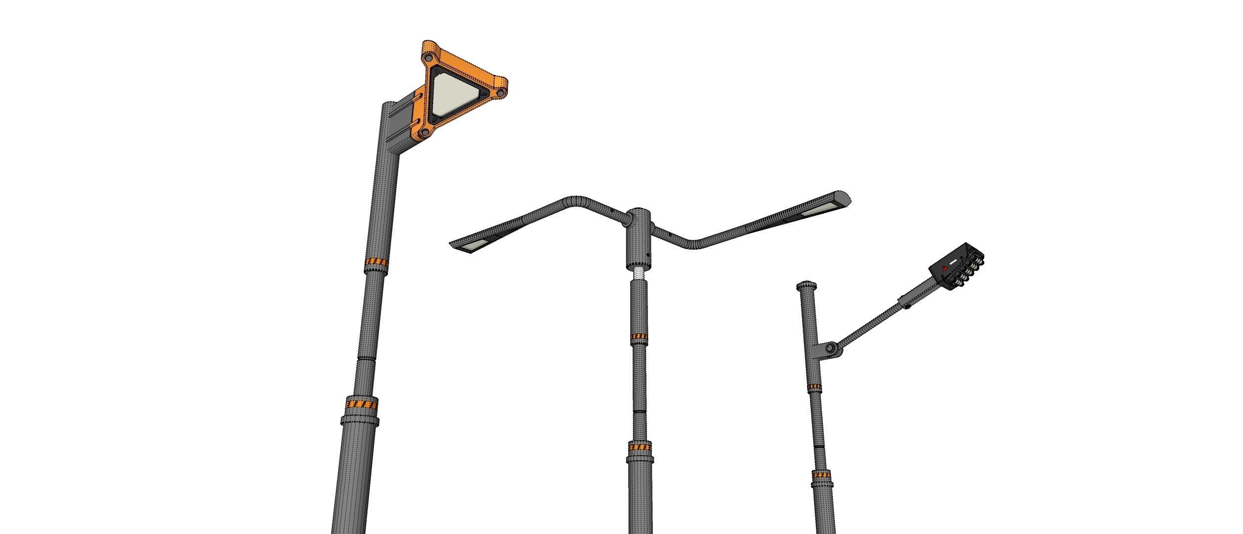 Sci fi street lighting 10 3D model_20