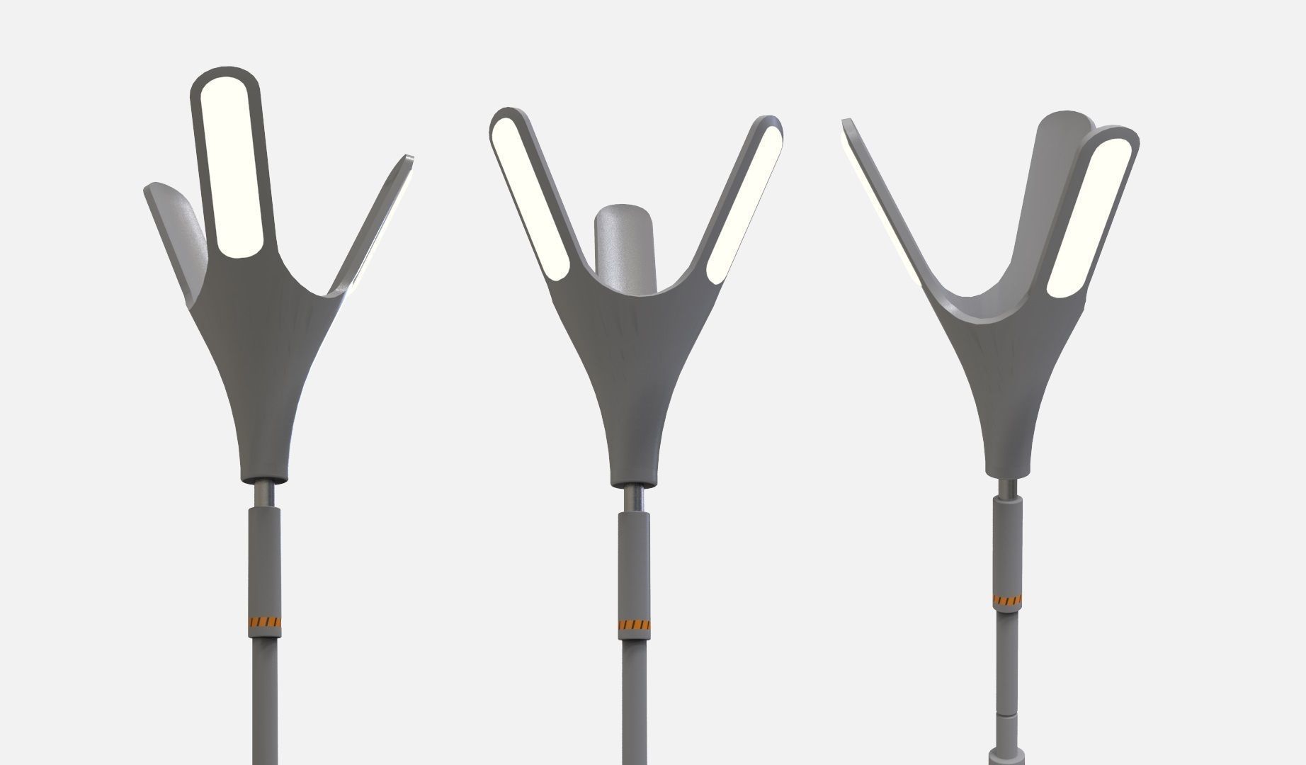 Sci fi street lighting 10 3D model_16