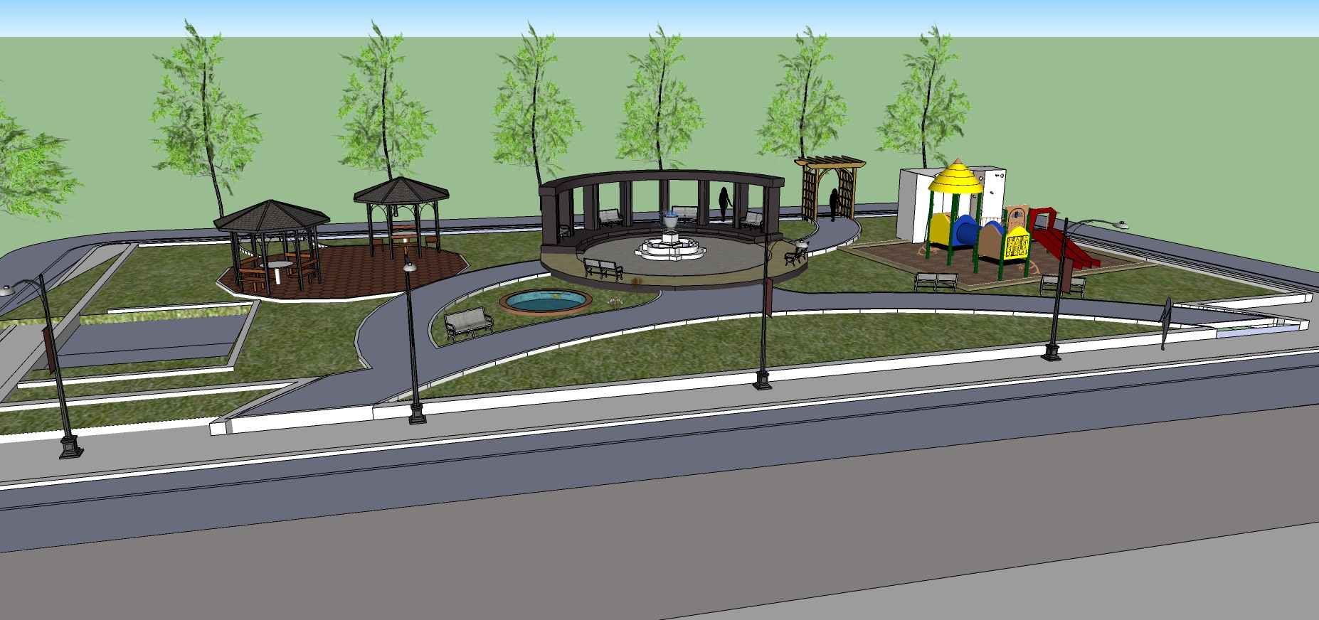 Building 3D SketchUP Free 3D model_2