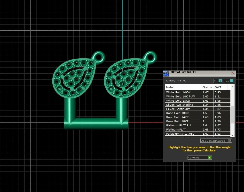 Drop Link necklace  Pendant-pear 2693 3D print model_16