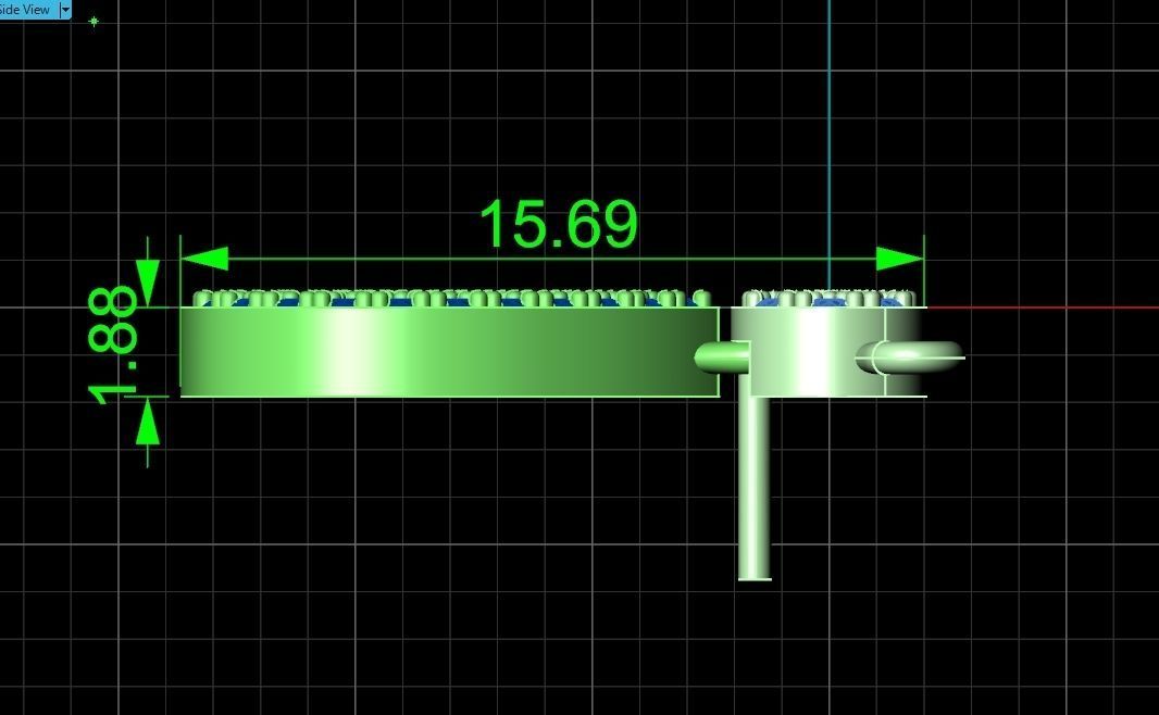 Drop Link necklace  Pendant-pear 2693 3D print model_9