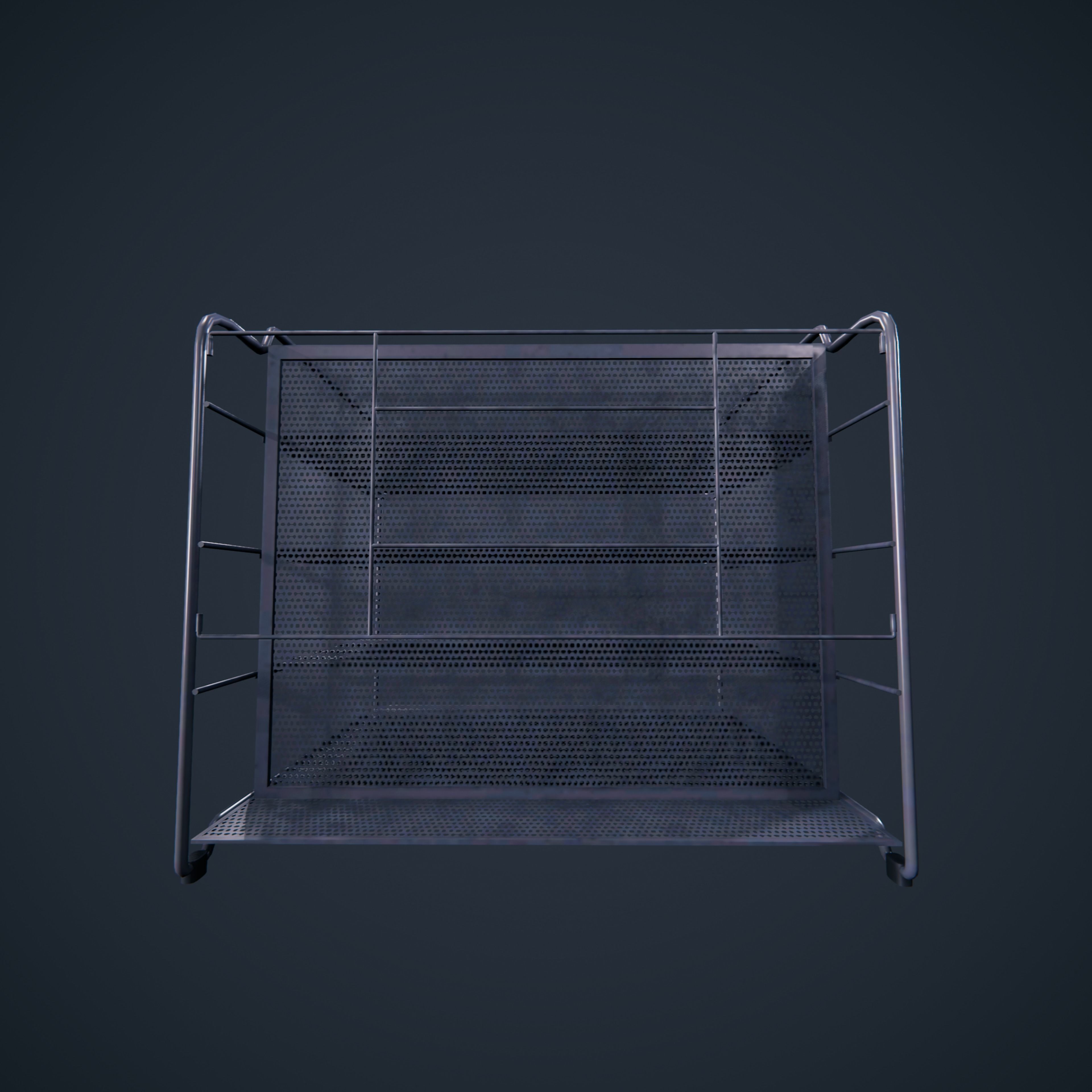 Folder organizer classroom office HDRP Low-poly 3D model_3