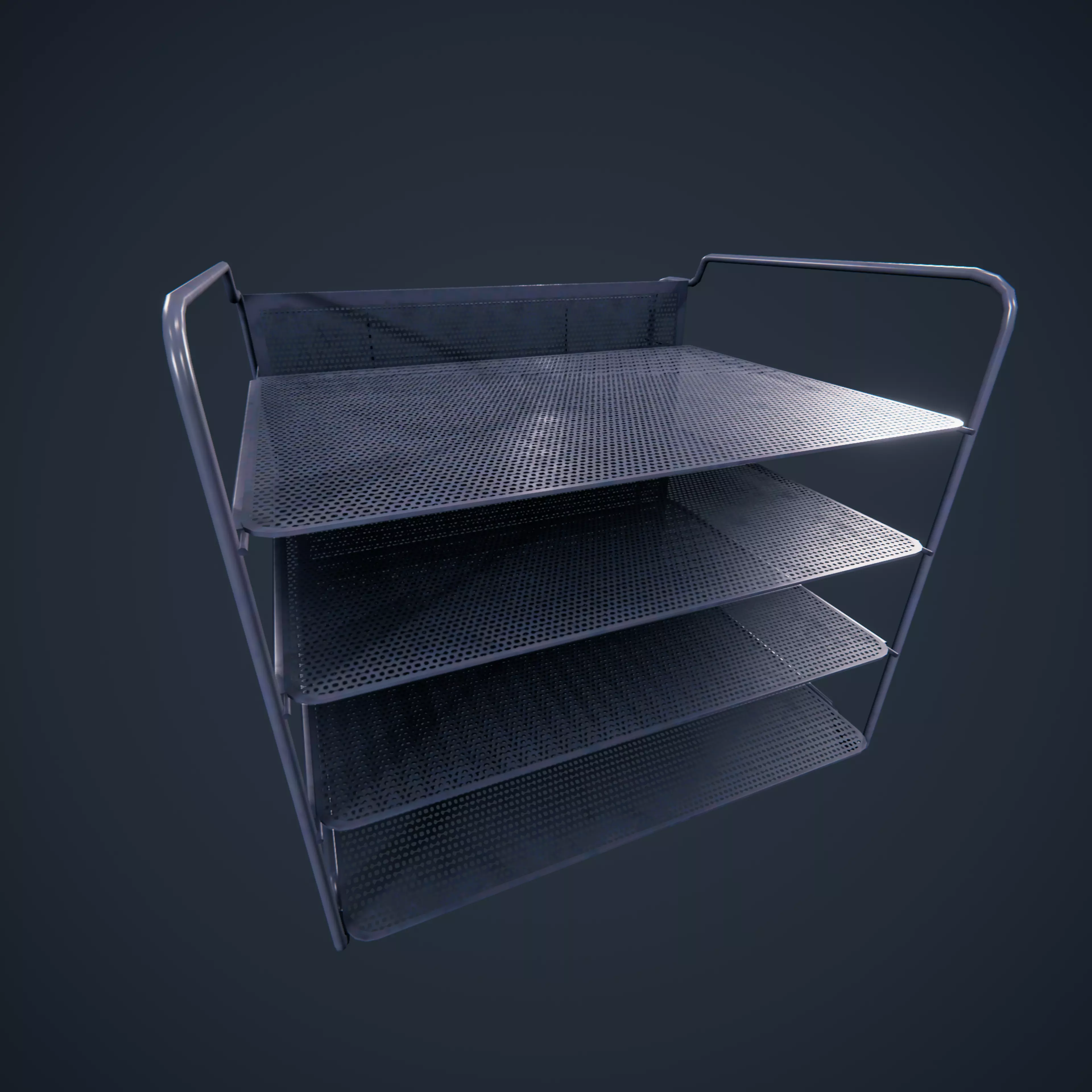 Folder organizer classroom office HDRP Low-poly 3D model_0