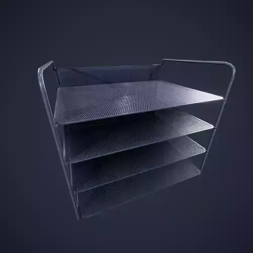 Folder organizer classroom office HDRP Low-poly 3D model