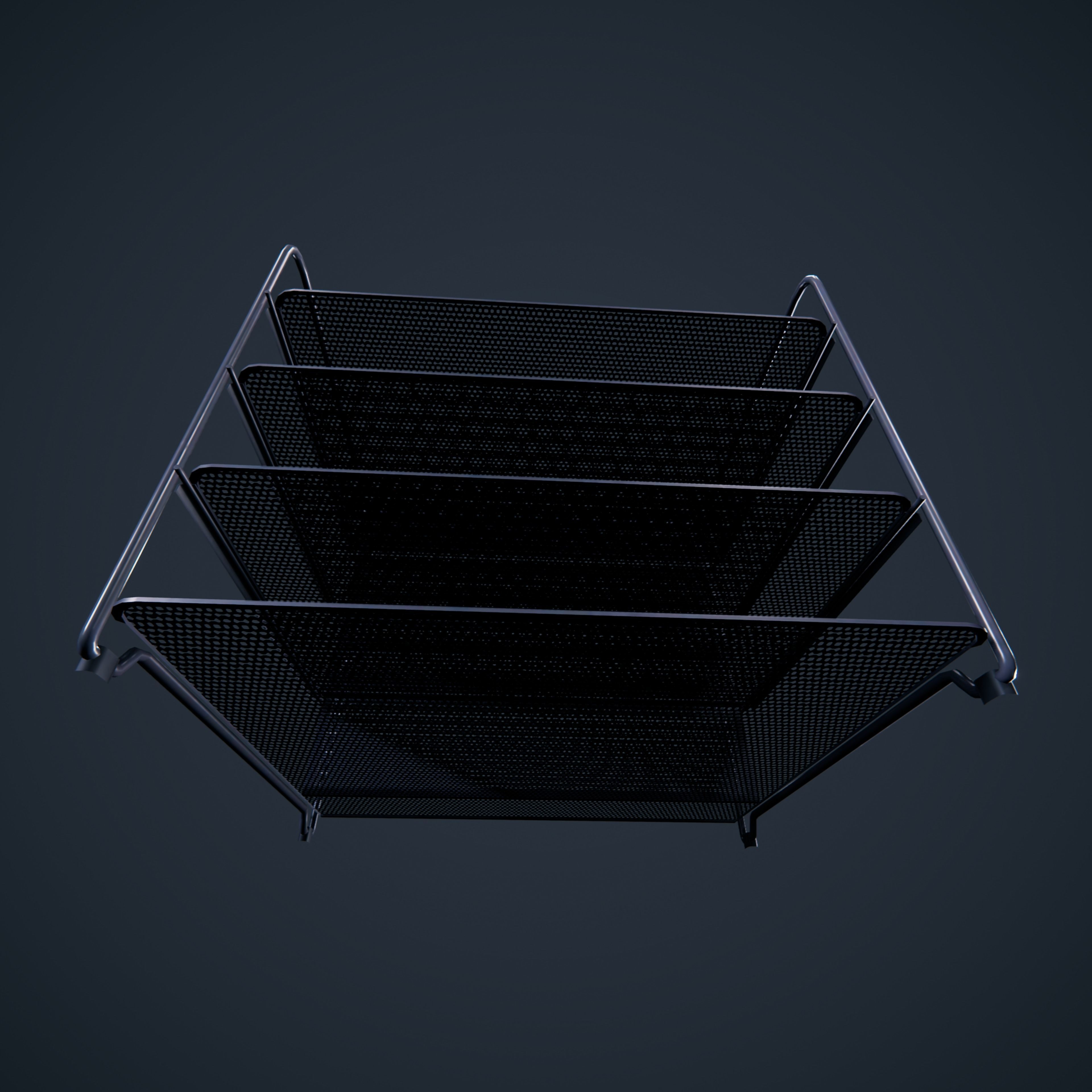 Folder organizer classroom office HDRP Low-poly 3D model_2