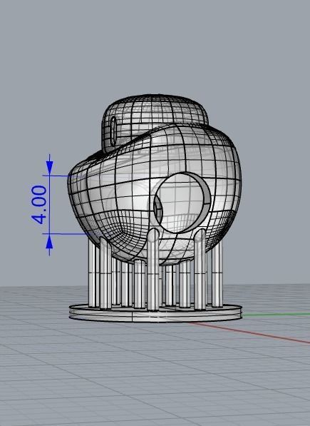 1-UP Mushroom Super Mario Charm for Bracelet  3D print model_2