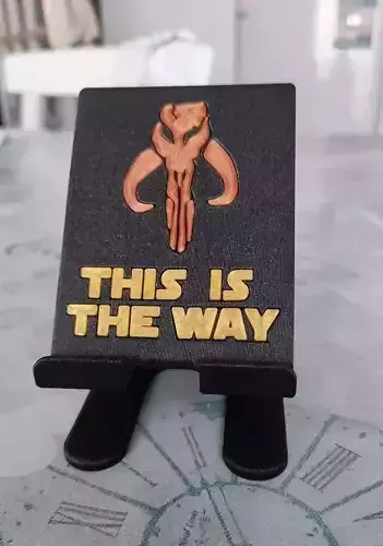 Mandalorian Phone Holder 3D print model