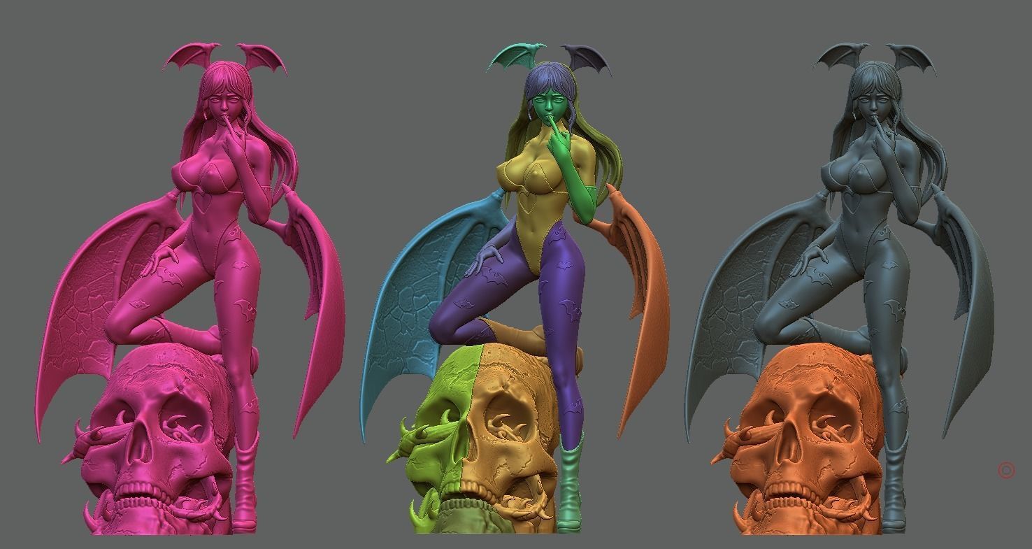 3D Print model - Morrigan Aensland fanart Darkstalkers 3D print model_29